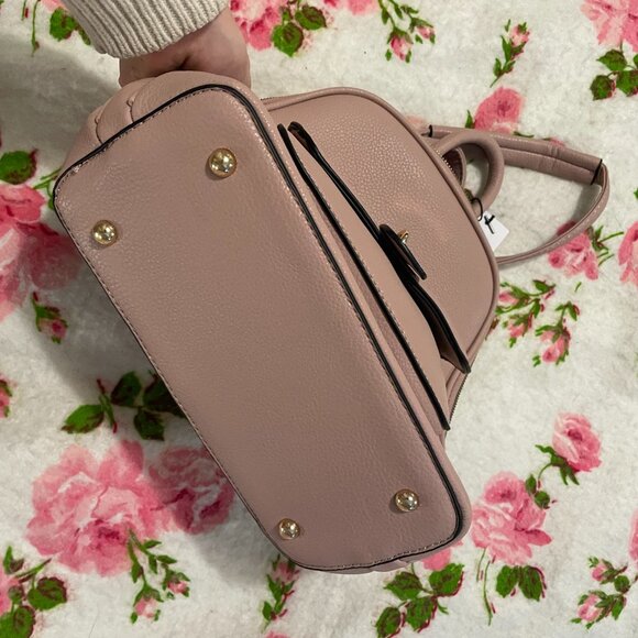 NWT gold and pink certified vegan leather purse / bookbag! - Picture 14 of 16